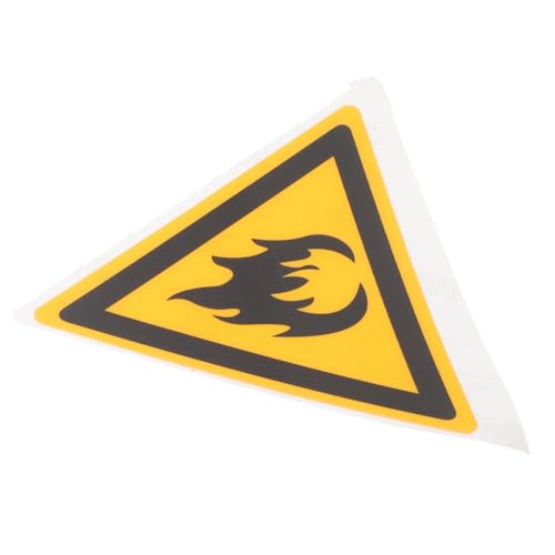 MOTHNUR Selbstklebendes Warnschild Brennbare Gefahr Leuchtend Sichtbares Brandschutzzeichen Vielseitig Einsetzbar für Wald Park Schule und Öffentliche Bereiche Einfache Montage ohne von MOTHNUR