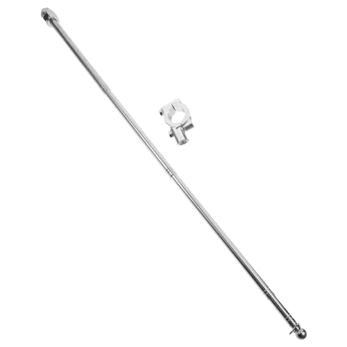 MOTHNUR Teleskop Flaggenhalter Aluminium Fahnenmast für Motorrad Fahrrad Zubehör Leichter Langlebiger Fahnenstab Multifunktional Einsetzbar für Stilvolle Kennzeichenbefestigung von MOTHNUR
