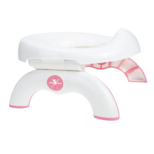 MOTHNUR Tragbarer Faltbarer Toilettensitz Rosa Sicherer Kindertoilettensitz für und Outdoor Leicht und Platzsparend Klappbar für Einfache Mitnahme von MOTHNUR