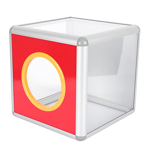 MOTHNUR Transparente Spendenbox mit Schloss Aluminiumrahmen Mittlere Multifunktionale Abstimmungs Vorschlagsbox für Büro Schule Veranstaltungen Sicher und Stabil von MOTHNUR