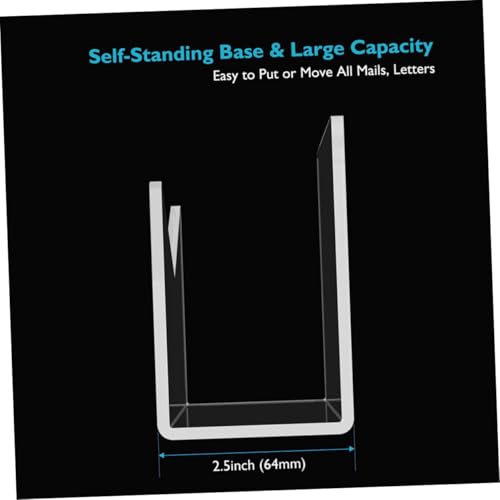 MOTHNUR Transparenter Acryl Briefablage Organizer für Schreibtisch Stapelbarer Desktop Aufbewahrungsständer für Briefe Dokumente und Zeitschriften Vielseitiges Tischregal für Büro und von MOTHNUR