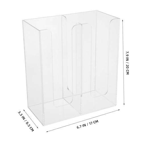MOTHNUR Transparenter Papierbecherhalter für Tisch Stapelbares Doppel fach Becherregal aus Robustem Material Einsetzbar für Kaffee Milchtee shops Leicht zu Reinigen Elegantes Design von MOTHNUR