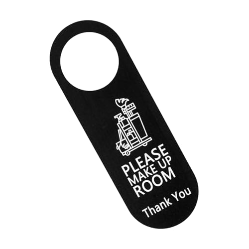 MOTHNUR Türschild aus Acryl Doppelseitiges Hängeschild Langlebig und Elegant Schwarz Gut Lesbar für Hotels und Büros Minimalistisches Design für Klare Gästeanweisungen von MOTHNUR