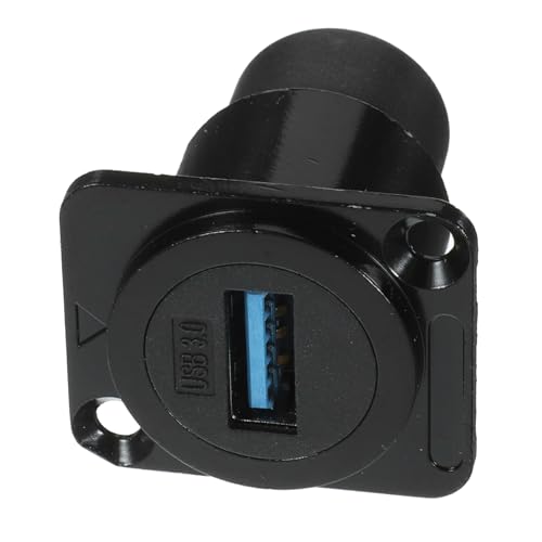 MOTHNUR USB Panel Mount Einbaubuchse USB Buchse Pass Through Connector aus Zinkdruckguss mit Verstärktem Gehäuse und Bronze-kontakten Platzsparend und Langlebig für Datenverlängerung von MOTHNUR