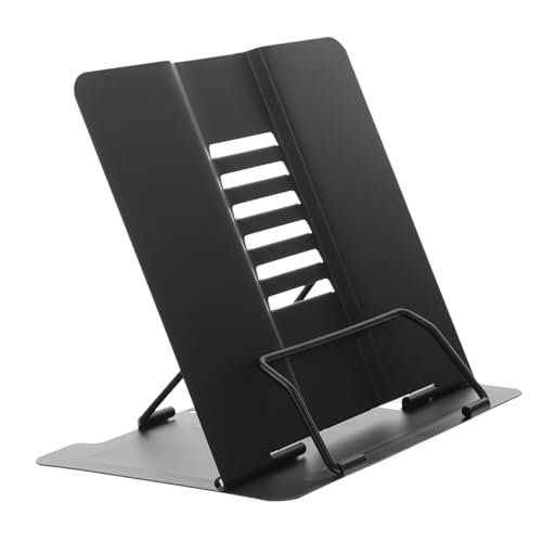 MOTHNUR Verstellbarer Metall Buchständer für Leseständer mit Rutschfestem Design zur Myopie Prävention Desktop Buchhalter für Schulbücher und Kochbücher Langlebig und Ergonomisch von MOTHNUR