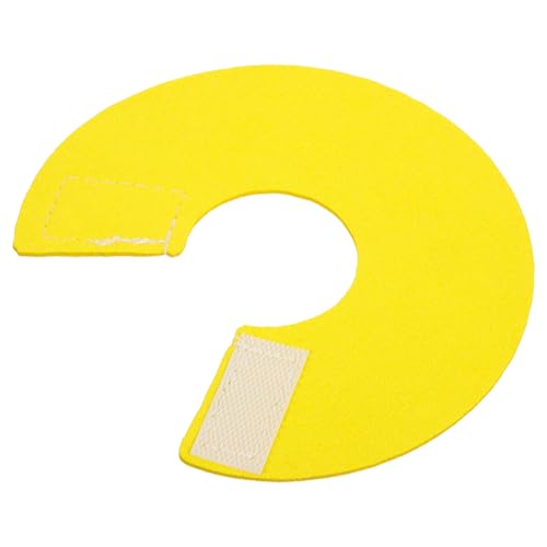 MOTHNUR Vogel Halskragen Biss Halsband für Papageien Wiederverwendbarer Weicher Schutzkragen in Gelb Xs für Vogelpflege nach Operation Verhindert Federzupfen und Selbstverletzung von MOTHNUR