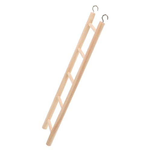 MOTHNUR Vogelleiter aus Natürlichem Holz Kleines Kletterspielzeug für Wellensittiche und Graupapageien Bunte Papageienleiter zum Kauen und Robustes Kletterzubehör für Vogelkäfig Geeignet von MOTHNUR