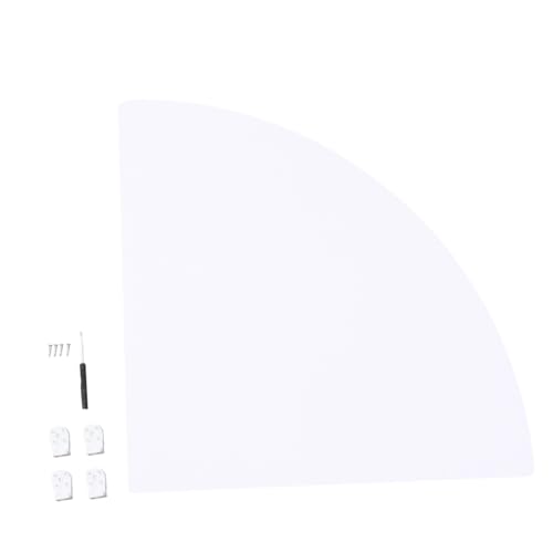 MOTHNUR Wand Eckregal Weiß Dreieckiges Wandregal Fan Form Wandmontiertes Eckregal Platzsparender Aufbewahrungshalter Für Küche Schlafzimmer Bad Wohnzimmer MOTHNUR Wand Eckregal Weiß Dreieckiges Wandregal Fan Form Wandmontiertes Eckregal Platzsparender Aufbewahrungshalter Für Küche Schlafzimmer Bad Wohnzimmer von MOTHNUR