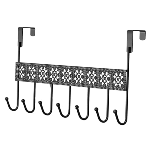MOTHNUR Wandhaken Fach ohne Bohren Schwarz Modernes Design Platzsparend Robust für Mantel Handtuch Schlüssel Aufbewahrung Schlafzimmer Küche Bad von MOTHNUR