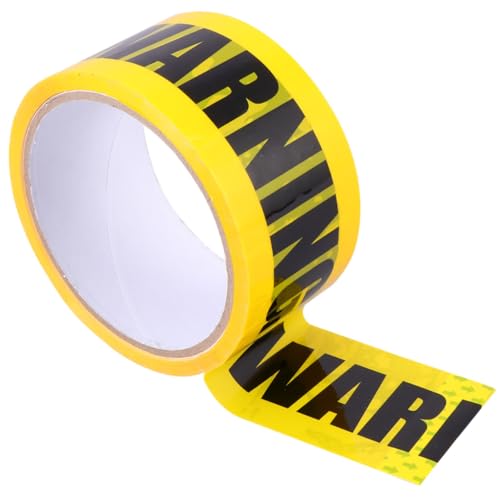 MOTHNUR Warnband Abdichtband Außenband Gefahrenband Markierungsband Halloween-Band Vorsicht mit Klebeband Absperrband für den Boden Grundklebeband für Warnung Sicherheitsband von MOTHNUR