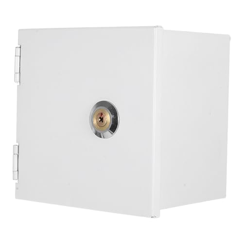 MOTHNUR Wasserdichte Außensteckdose Box aus Robustem Eisen mit Diebstahlschutz Schloss Wetterfeste Elektrobox für Hausgebrauch und Elektrofahrzeug Schutz von MOTHNUR