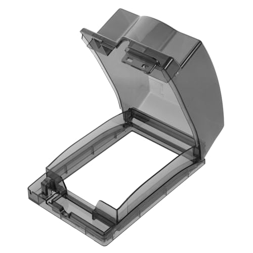 MOTHNUR Wasserdichte Steckdosenabdeckung aus PP Selbstklebender Schutz für Badezimmer und Küche Spritzschutz Steckdosenschutz Erhöhter Wandanschluss schutz Langlebige Kunststoffbox von MOTHNUR