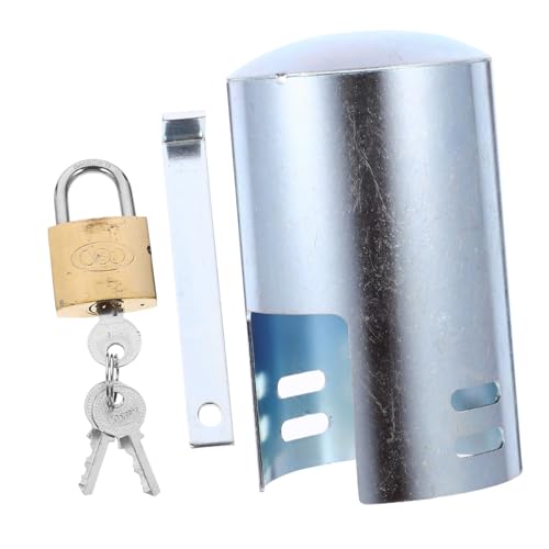 MOTHNUR Wasserhahn Schloss Außenbereich aus Robustem Eisen Diebstahlschutz und Schutzabdeckung für Gartenschläuche Langlebiges Outdoor Wasserhahn sperrsystem Multifunktionale von MOTHNUR