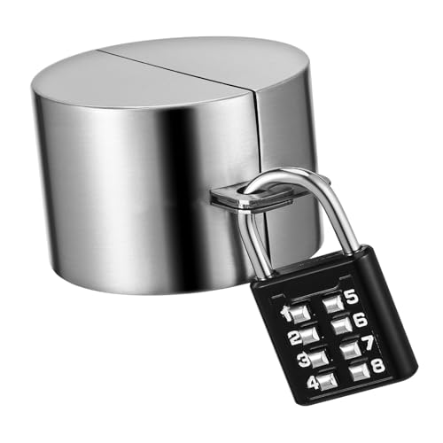 MOTHNUR Wasserhahn schlossschutz aus Edelstahl mit Zahlenschloss Wetterfeste Außenwasserhahn abdeckung für Gartenschlauch Robustes Verriegelungssystem ohne Schlüssel Einfacher Einbau von MOTHNUR