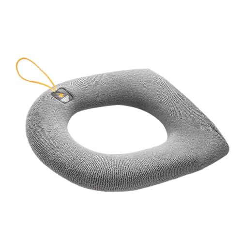 MOTHNUR Weicher Atmungsaktiver Toilettensitzbezug aus Waschbarem Polyester und Gepolstert mit Praktischem Griff für Einfache Montage Komfortabel für Jahreszeiten und Nutzer von MOTHNUR