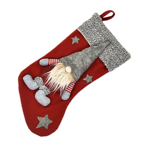 MOTHNUR Weihnachtssocken mit Großem Fach und Aufhängung Niedlicher Cartoon Dekor Baumwollstoff Vielseitig für Geschenke Süßigkeiten Weihnachtsfeier Tür Kamin Wand Party MOTHNUR Weihnachtssocken mit Großem Fach und Aufhängung Niedlicher Cartoon Dekor Baumwollstoff Vielseitig für Geschenke Süßigkeiten Weihnachtsfeier Tür Kamin Wand Party von MOTHNUR