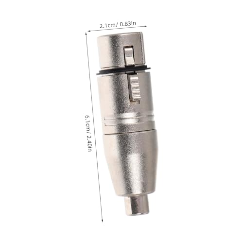 MOTHNUR Xlr zu Rca Adapter Audio Gender Changer aus Langlebiger Zinklegierung Kompatibel mit Go Xlr Einfacher Anschluss für Mikrofone Mixer Recorder Stabiler Signalübertragung Kompakt und von MOTHNUR