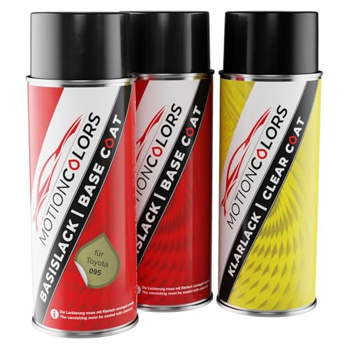 MOTIONCOLORS Cyber Gold Pearl MC 095 für Toyota Autolack Sprühdosen Set Grundlack Basislack Klarlack Spraydose 400ml MOTIONCOLORS Cyber Gold Pearl MC 095 für Toyota Autolack Sprühdosen Set Grundlack Basislack Klarlack Spraydose 400ml von MOTIONCOLORS