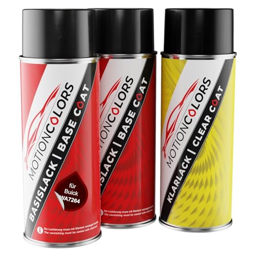 MOTIONCOLORS Dark Maple Metallic WA7264 für Buick Autolack Sprühdosen Set Grundlack Basislack Klarlack Spraydose 400ml MOTIONCOLORS Dark Maple Metallic WA7264 für Buick Autolack Sprühdosen Set Grundlack Basislack Klarlack Spraydose 400ml von MOTIONCOLORS