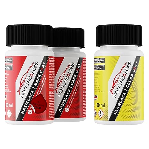 MOTIONCOLORS Flaming Red Pearl RAM für Ssangyong Autolack Lackstift Set Grundlack Basislack Klarlack je 50ml MOTIONCOLORS Flaming Red Pearl RAM für Ssangyong Autolack Lackstift Set Grundlack Basislack Klarlack je 50ml von MOTIONCOLORS