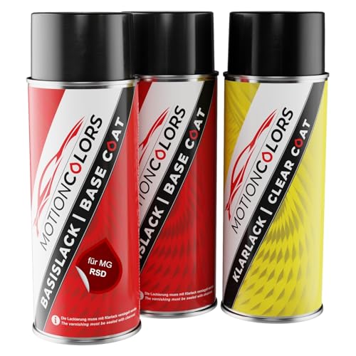 MOTIONCOLORS Jiguang Red Pearl RSD für MG Autolack Sprühdosen Set Grundlack Basislack Klarlack Spraydose 400ml MOTIONCOLORS Jiguang Red Pearl RSD für MG Autolack Sprühdosen Set Grundlack Basislack Klarlack Spraydose 400ml von MOTIONCOLORS
