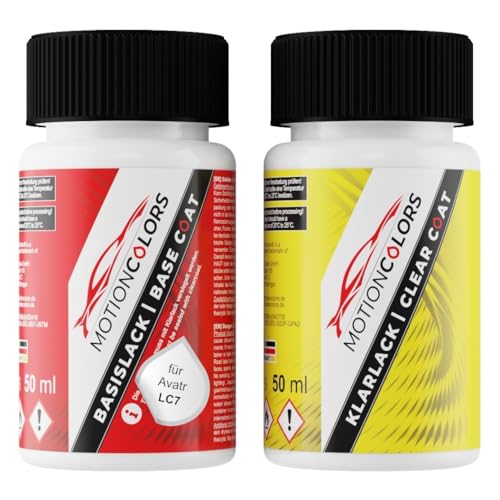 MOTIONCOLORS Li Hei Metallic LC7 für Avatr Autolack Lackstift Set Basislack und Klarlack je 50ml MOTIONCOLORS Li Hei Metallic LC7 für Avatr Autolack Lackstift Set Basislack und Klarlack je 50ml von MOTIONCOLORS