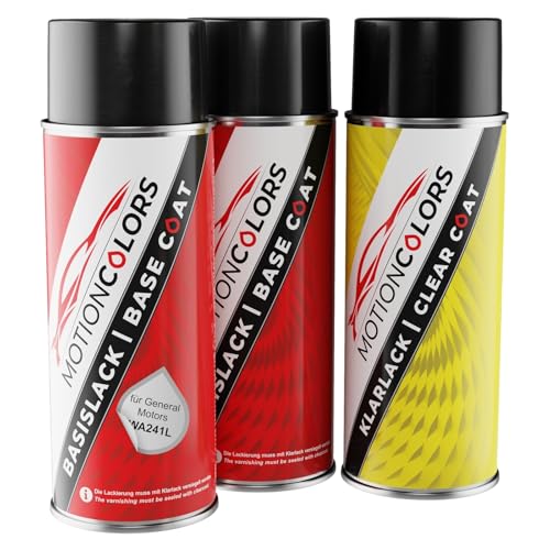 MOTIONCOLORS Polar White Metallic 1 WA241L für General Motors Autolack Sprühdosen Set Grundlack Basislack Klarlack Spraydose 400ml MOTIONCOLORS Polar White Metallic 1 WA241L für General Motors Autolack Sprühdosen Set Grundlack Basislack Klarlack Spraydose 400ml von MOTIONCOLORS