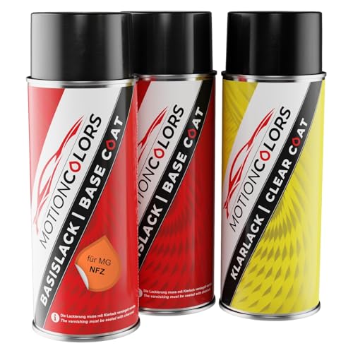 MOTIONCOLORS Qi Pao Cheng Solid/Volcano Orange NFZ für MG Autolack Sprühdosen Set Grundlack Basislack Klarlack Spraydose 400ml MOTIONCOLORS Qi Pao Cheng Solid/Volcano Orange NFZ für MG Autolack Sprühdosen Set Grundlack Basislack Klarlack Spraydose 400ml von MOTIONCOLORS