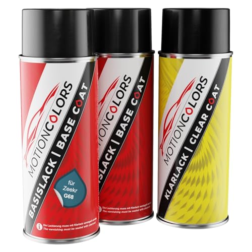 MOTIONCOLORS Quantum Blue G68 für Zeekr Autolack Sprühdosen Set Grundlack Basislack Klarlack Spraydose 400ml MOTIONCOLORS Quantum Blue G68 für Zeekr Autolack Sprühdosen Set Grundlack Basislack Klarlack Spraydose 400ml von MOTIONCOLORS