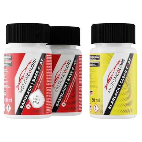 MOTIONCOLORS Vivid Red Solid S202 für Lotus Autolack Lackstift Set Grundlack Basislack Klarlack je 50ml MOTIONCOLORS Vivid Red Solid S202 für Lotus Autolack Lackstift Set Grundlack Basislack Klarlack je 50ml von MOTIONCOLORS