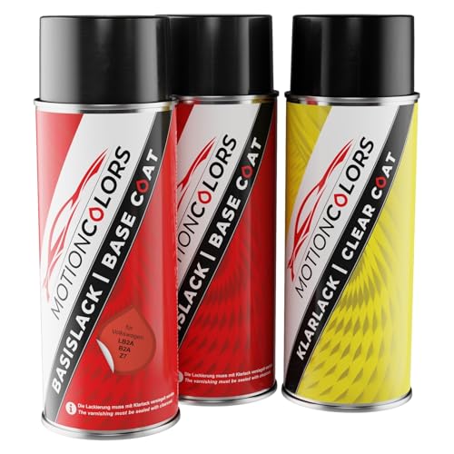 MOTIONCOLORS Sundown Orange/Amarelo Sunflower LB2A / B2A / Z7 für Volkswagen/VW Autolack Sprühdosen Set Grundlack Basislack Klarlack Spraydose 400ml MOTIONCOLORS Sundown Orange/Amarelo Sunflower LB2A / B2A / Z7 für Volkswagen/VW Autolack Sprühdosen Set Grundlack Basislack Klarlack Spraydose 400ml von MOTIONCOLORS