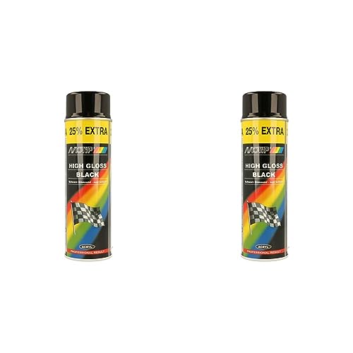 Motip 04005 Rallye schwarz glänzend 500ml (Packung mit 2) von Motip
