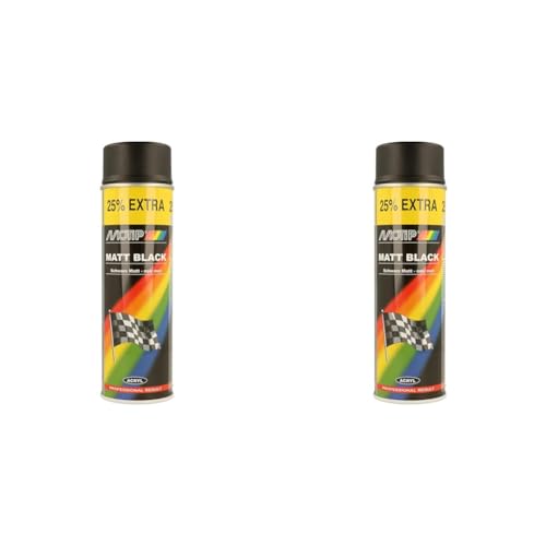 Motip 04006 Rallye schwarz matt 500ml (Packung mit 2) von MOTIP