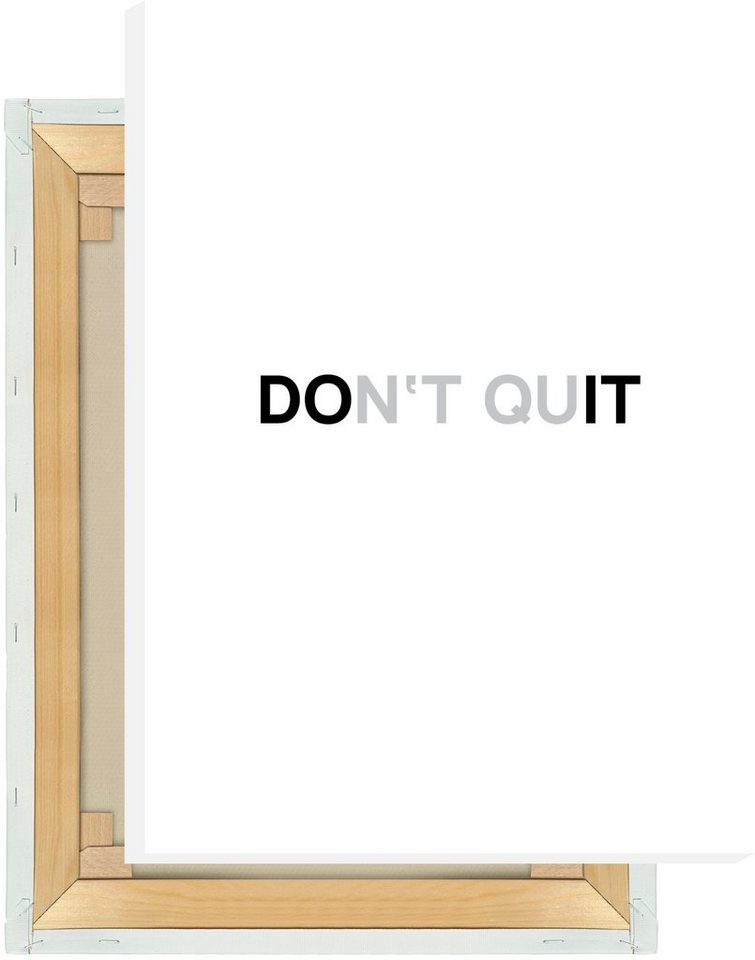 MOTIVISSO Leinwandbild Don't Quit Do It von MOTIVISSO