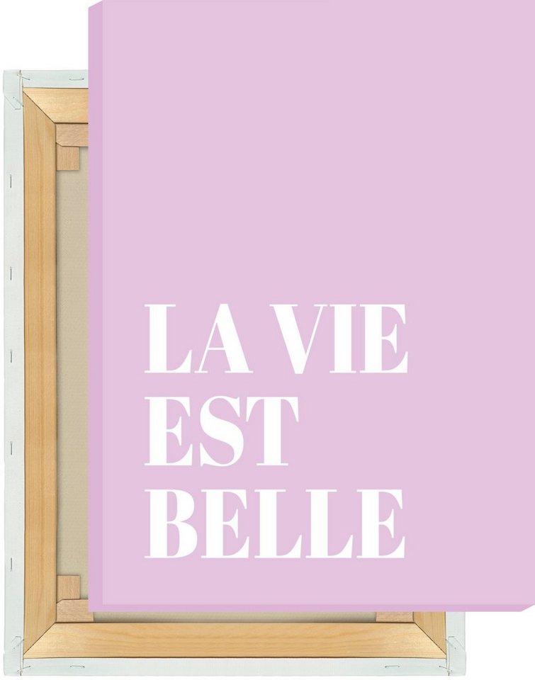 MOTIVISSO Leinwandbild Emily in Paris - La Vie Est Belle von MOTIVISSO