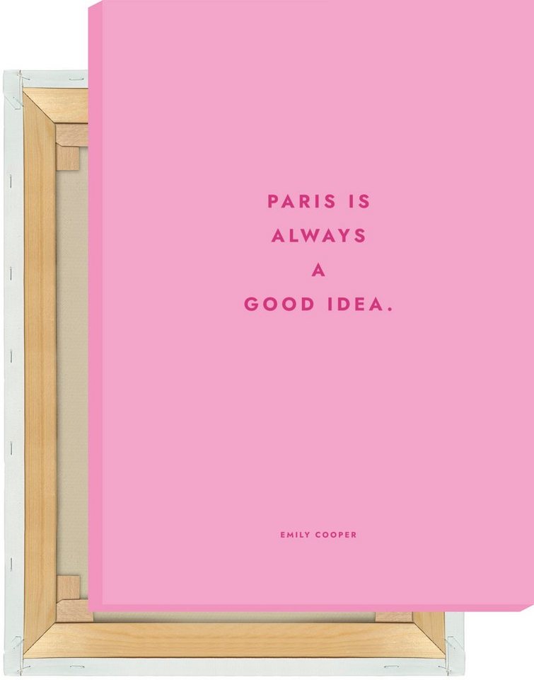 MOTIVISSO Leinwandbild Emily in Paris - Paris Is Always A Good Idea von MOTIVISSO