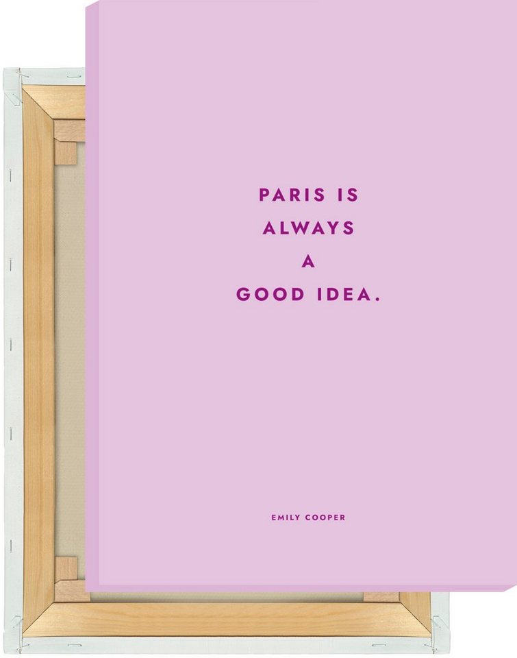 MOTIVISSO Leinwandbild Emily in Paris - Paris Is Always A Good Idea von MOTIVISSO