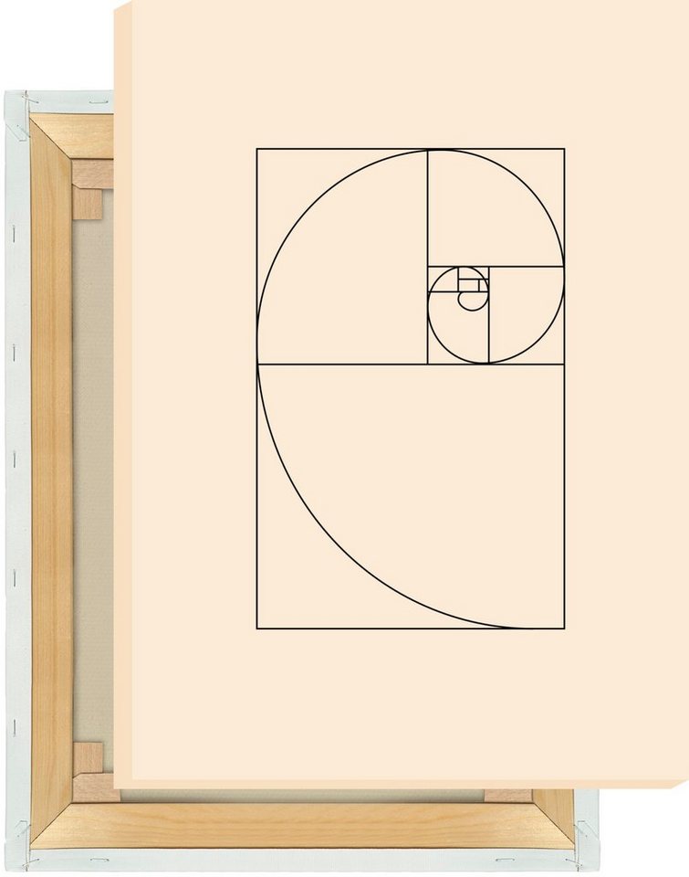 MOTIVISSO Leinwandbild Fibonacci groß von MOTIVISSO