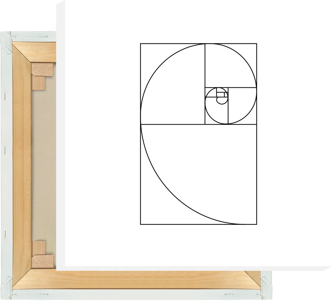 MOTIVISSO Leinwandbild Fibonacci groß von MOTIVISSO