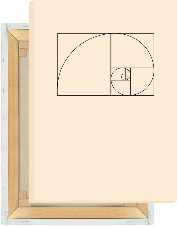 MOTIVISSO Leinwandbild Fibonacci klein von MOTIVISSO