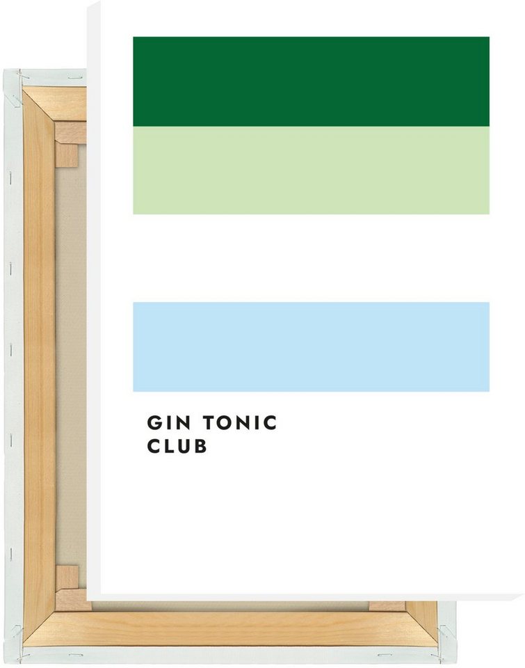 MOTIVISSO Leinwandbild Gin Tonic Club (Gurke/Rosmarin) von MOTIVISSO