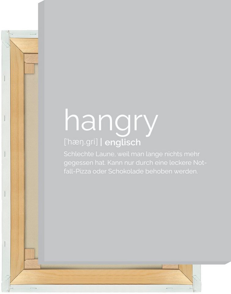 MOTIVISSO Leinwandbild Hangry von MOTIVISSO