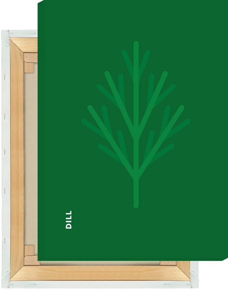 MOTIVISSO Leinwandbild Kräuter - Dill von MOTIVISSO