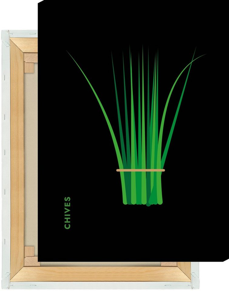 MOTIVISSO Leinwandbild Kräuter - Schnittlauch - Chives von MOTIVISSO