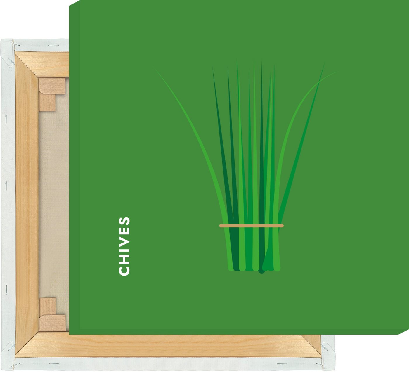 MOTIVISSO Leinwandbild Kräuter - Schnittlauch - Chives von MOTIVISSO