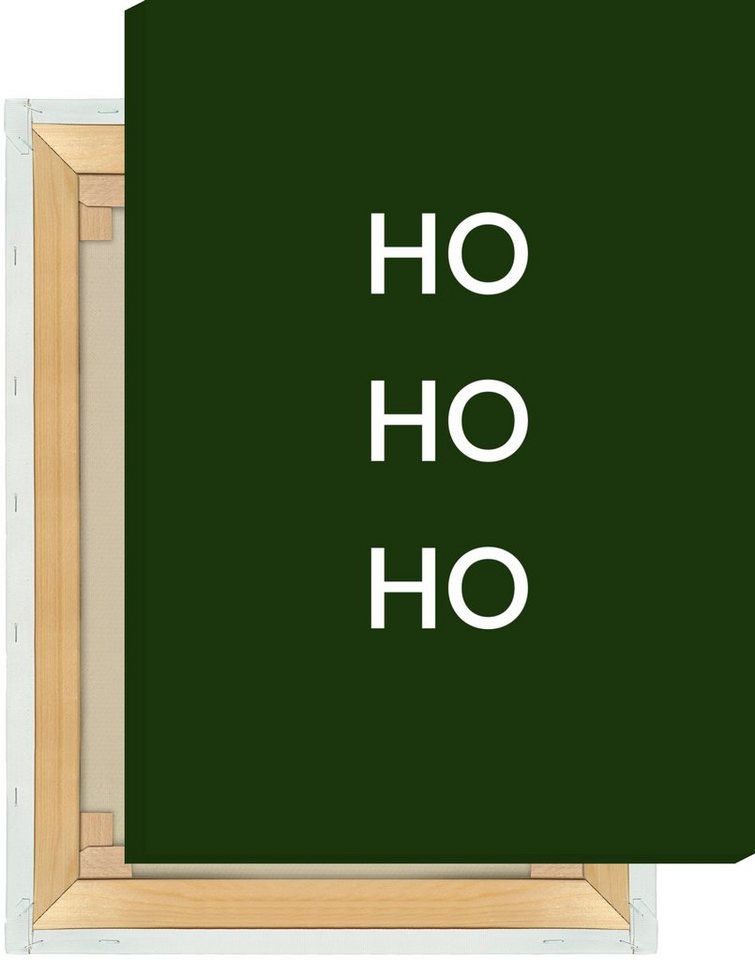 MOTIVISSO Leinwandbild Limited Edition: Ho Ho Ho #1 von MOTIVISSO