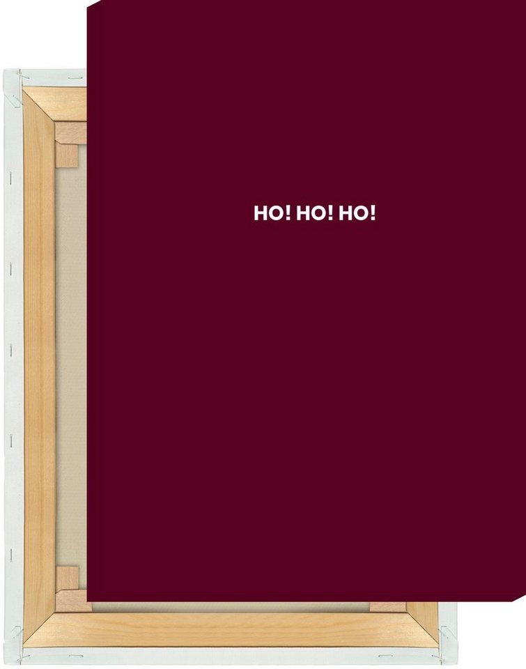 MOTIVISSO Leinwandbild Limited Edition: Ho Ho Ho #2 von MOTIVISSO