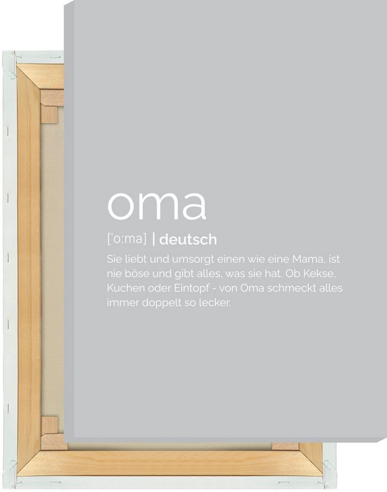 MOTIVISSO Leinwandbild Oma von MOTIVISSO