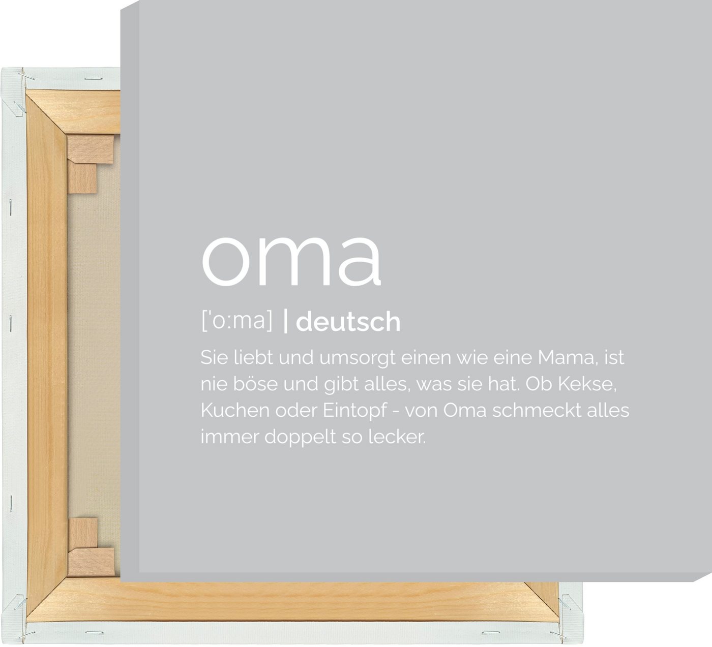 MOTIVISSO Leinwandbild Oma von MOTIVISSO