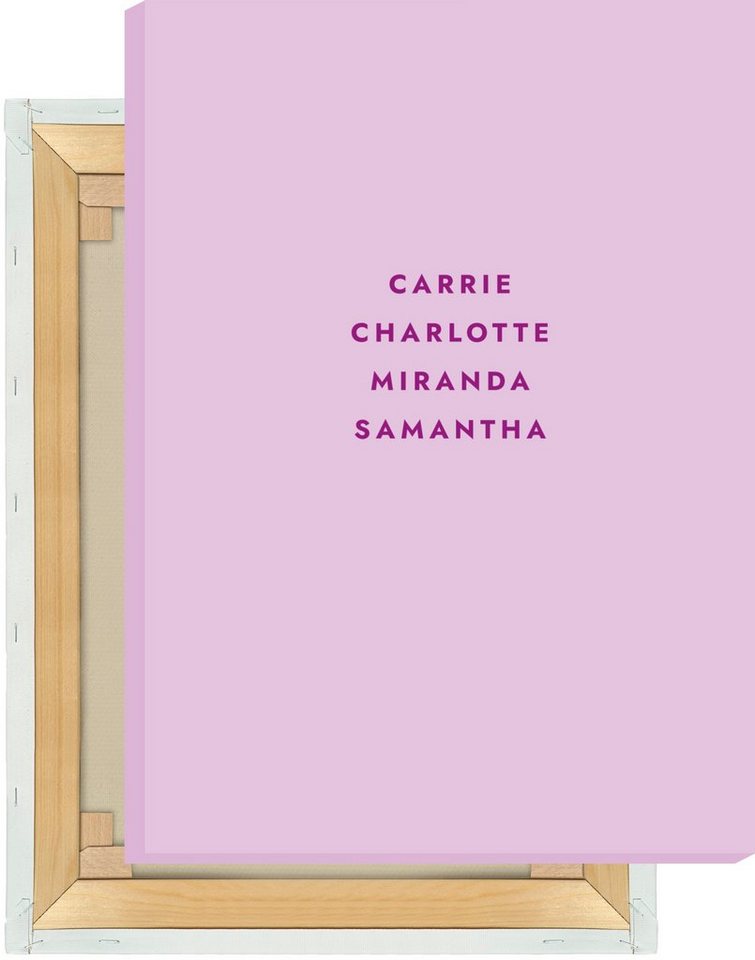 MOTIVISSO Leinwandbild Sex And The City - Carrie Charlotte Miranda Samantha von MOTIVISSO